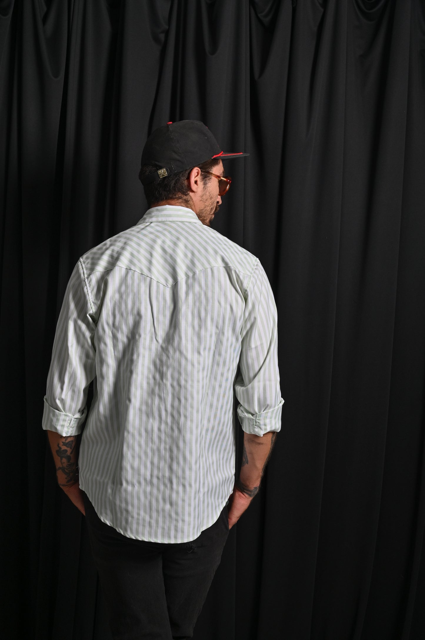 Camisa Vaquera 70's Sesgo Stripes