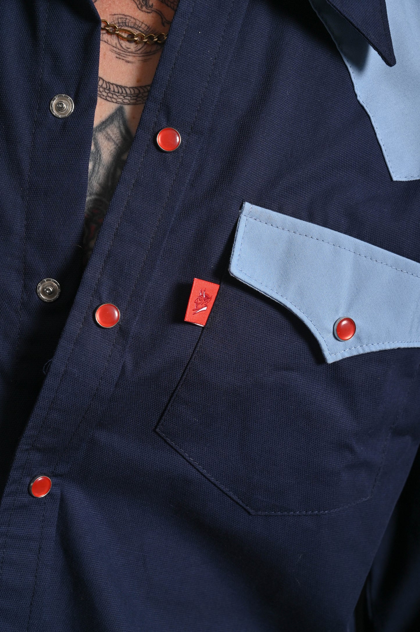 Camisa Vaquera 70's Blues