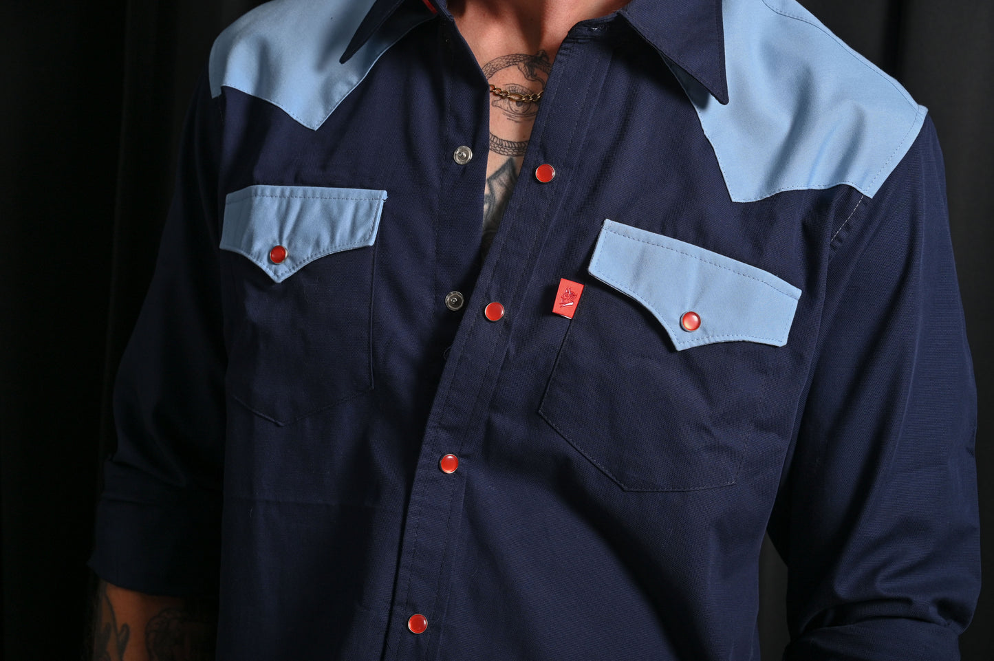 Camisa Vaquera 70's Blues