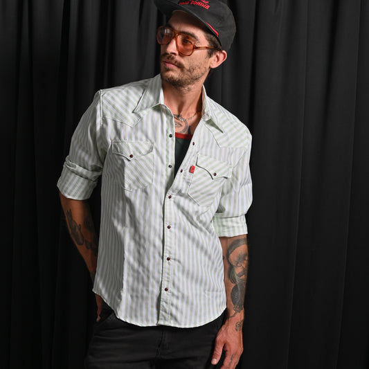Camisa Vaquera 70's Sesgo Stripes