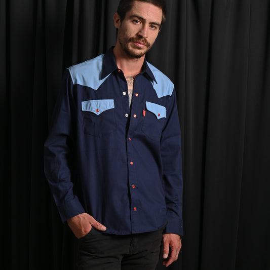 Camisa Vaquera 70's Blues